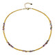 Yellow Sapphire Silver Necklace (Riya)