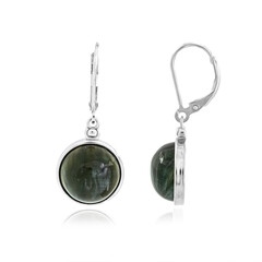 Seraphinite Silver Earrings