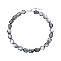 Mother of Pearl Silver Necklace