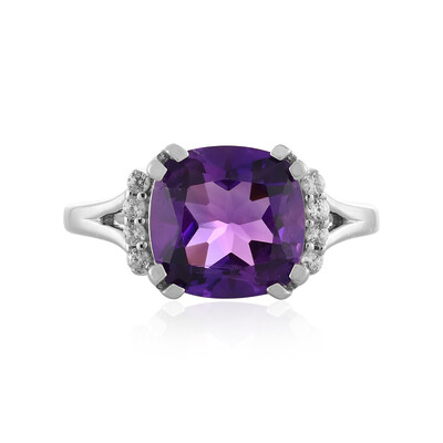 Siberian Amethyst Silver Ring