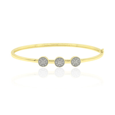 9K SI2 (G) Diamond Gold Bangle (Annette)