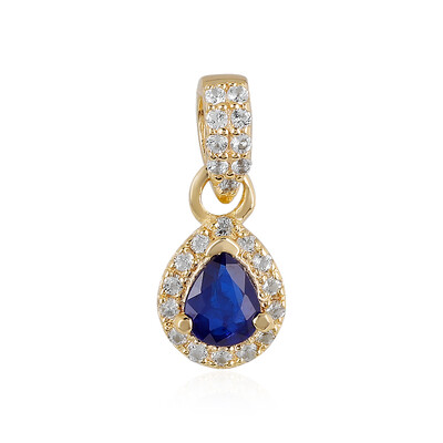 Royal Blue Spinel Silver Pendant