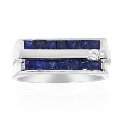 14K Ceylon Blue Sapphire Gold Ring (CIRARI)