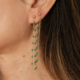 Green Onyx Silver Earrings (M de Luca)