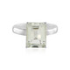 Green Amethyst Silver Ring