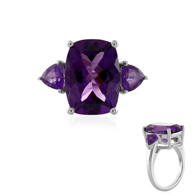 Moroccan Amethyst Silver Ring