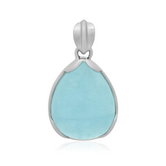 Aquamarine Silver Pendant