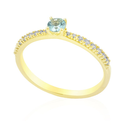 9K Nigerian Paraiba Tourmaline Gold Ring