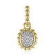 9K SI1 (G) Diamond Gold Pendant (Annette)