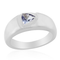 Unheated Tanzanite Silver Ring