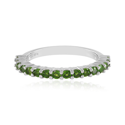 Russian Diopside Silver Ring