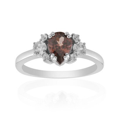 Pink Zircon Silver Ring