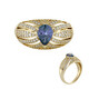 14K Unheated Tanzanite Gold Ring (de Melo)