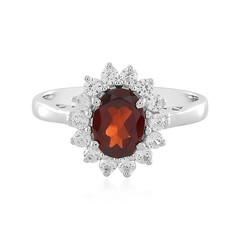 Mozambique Garnet Silver Ring