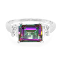 Mystic Topaz Silver Ring