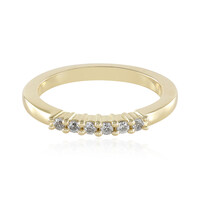 9K White Sapphire Gold Ring (Adela Gold)