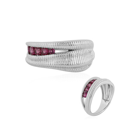 Rhodolite Silver Ring (SAELOCANA)