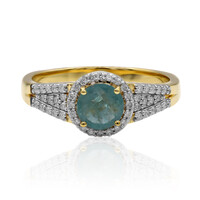 18K Grandidierite Gold Ring (AMAYANI)