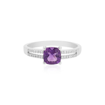 Siberian Amethyst Silver Ring