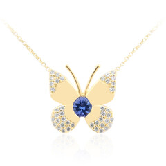 9K AAA Tanzanite Gold Necklace (de Melo)