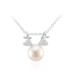 White Freshwater Pearl Silver Necklace