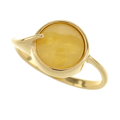 Baltic Amber Silver Ring (dagen)