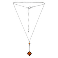 Baltic Amber Silver Necklace