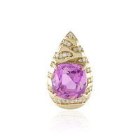 14K Patroke Kunzite Gold Pendant (de Melo)