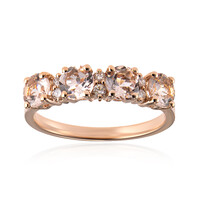 10K AAA Morganite Gold Ring