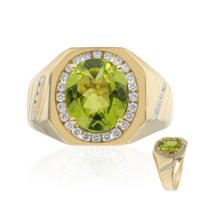 14K Dashihe Peridot Gold Ring (CIRARI)