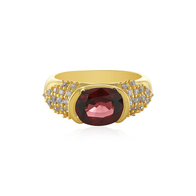 Pink Zircon Silver Ring