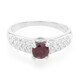 Brazilian Rhodolite Silver Ring