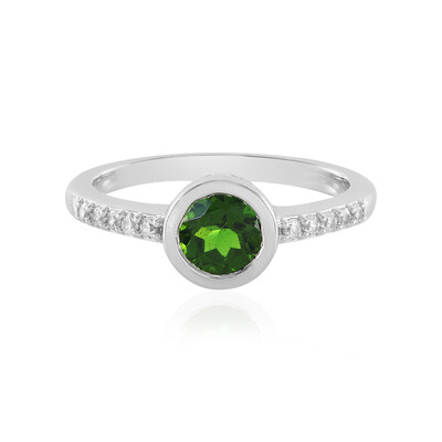 Russian Diopside Silver Ring