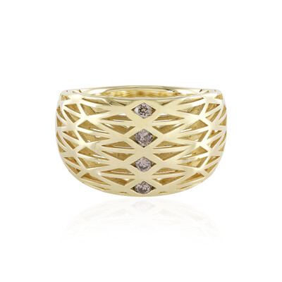 9K I2 Champagne Diamond Gold Ring (Ornaments by de Melo)