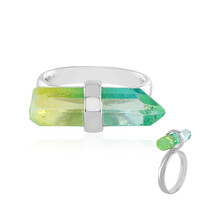 Bi Colour Quartz Silver Ring