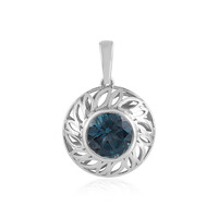 9K London Blue Topaz Gold Pendant (Ornaments by de Melo)