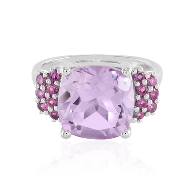 Rose de France Amethyst Silver Ring