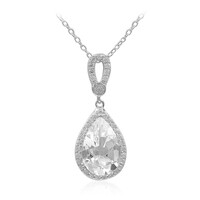 White Topaz Silver Necklace