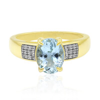 9K Medina Aquamarine Gold Ring