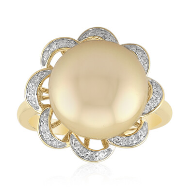 9K Kabira Golden South Sea Pearl Gold Ring (TPC)