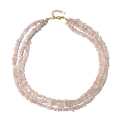 Rose Quartz Silver Necklace