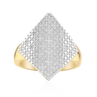 I3 (I) Diamond Silver Ring