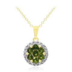 Russian Diopside Silver Necklace