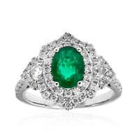 14K AAA Zambian Emerald Gold Ring (CIRARI)