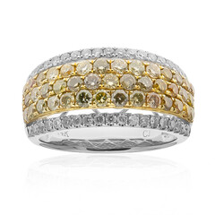 14K SI2 Fancy Diamond Gold Ring (CIRARI)