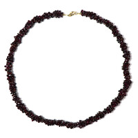 Mozambique Garnet Silver Necklace