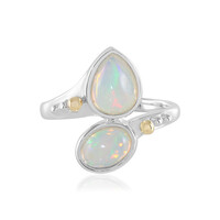 Welo Opal Silver Ring (Granulieren)