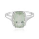 Green Amethyst Silver Ring