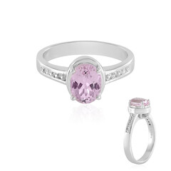 Kunzite Silver Ring