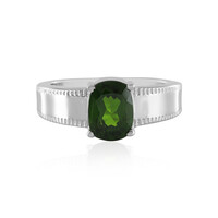 Russian Diopside Silver Ring